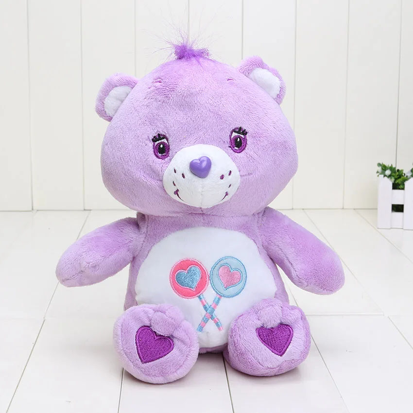 purple Забота о медведях 30 см, японские медведи, мягкая плюшевая кукла, игрушка, чучело, детские игрушки, рождественский подарок - Высота: purple