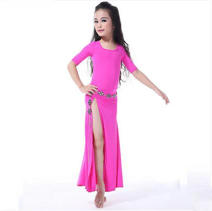 Новые костюмы танец живота стиль ребенка сексуальное шелк молока половина