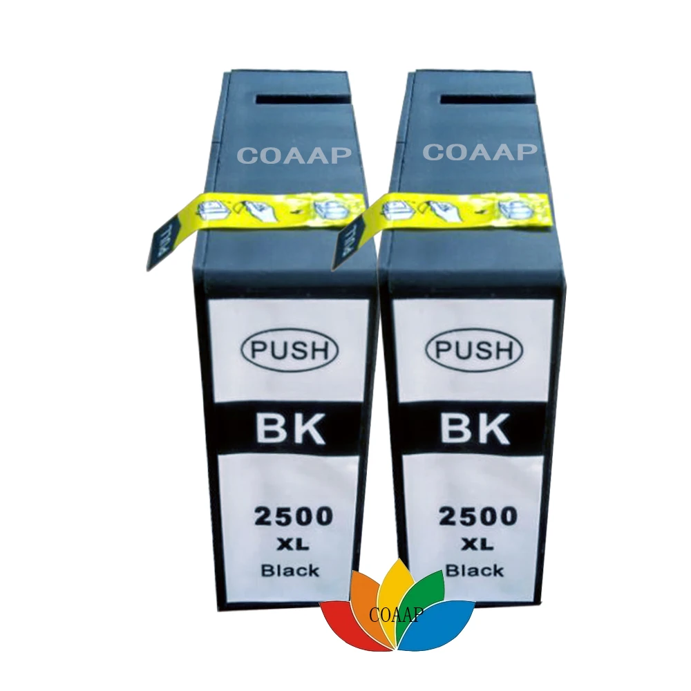2 пакета совместимый Черный чернильный картридж CANON PGI 2500 pgi2500 для принтера canon MAXIFY