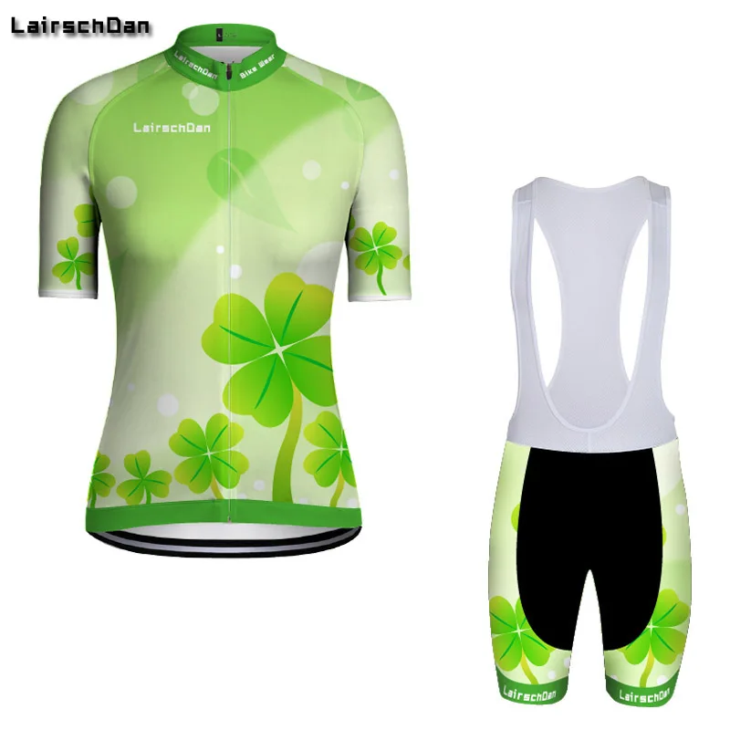 LairschDan 2018 Красивая Для женщин Vélo короткий рукав велосипед Костюмы летние дышащие