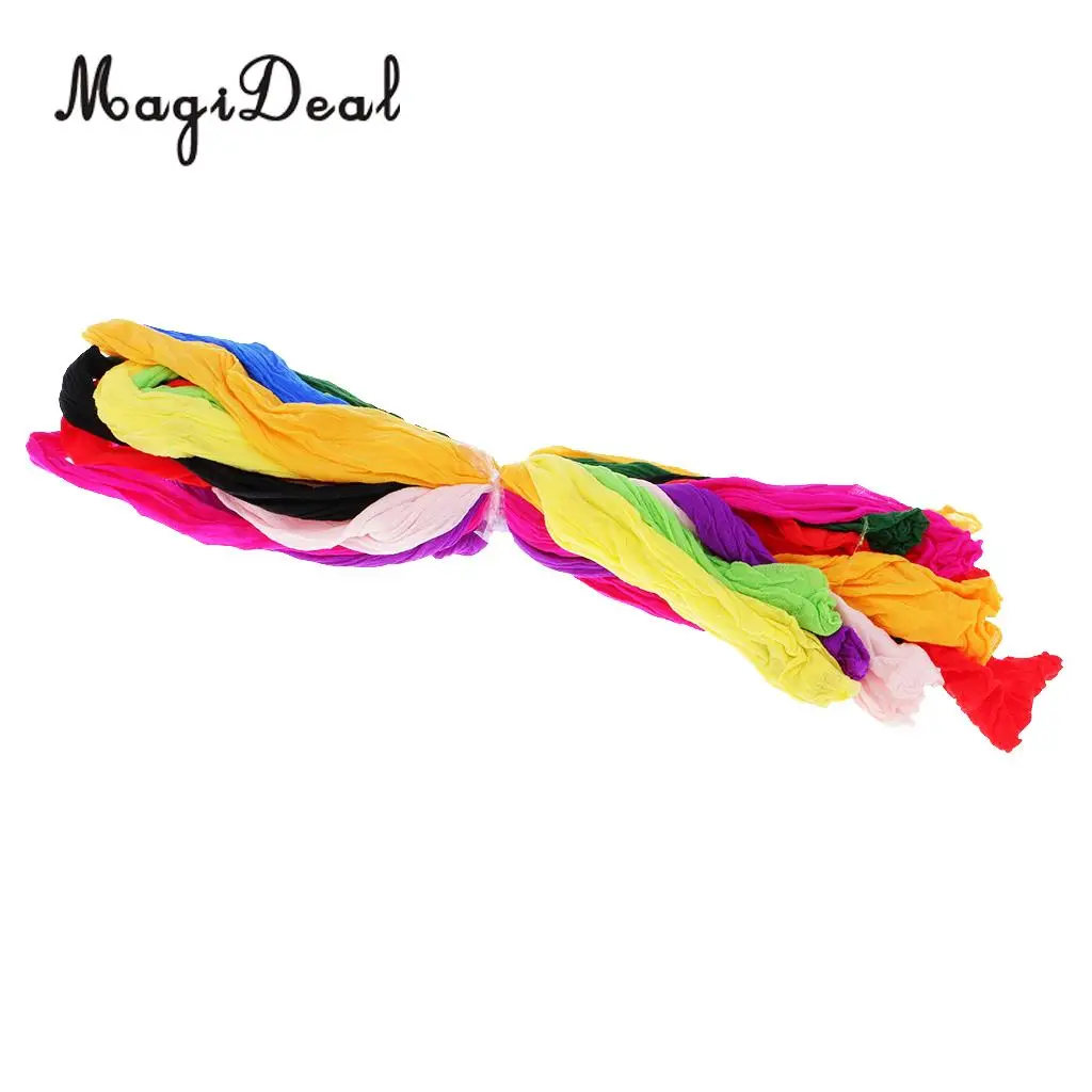 10 шт Разноцветные нейлоновые цветочный чулок цветок делает аксессуар ручной