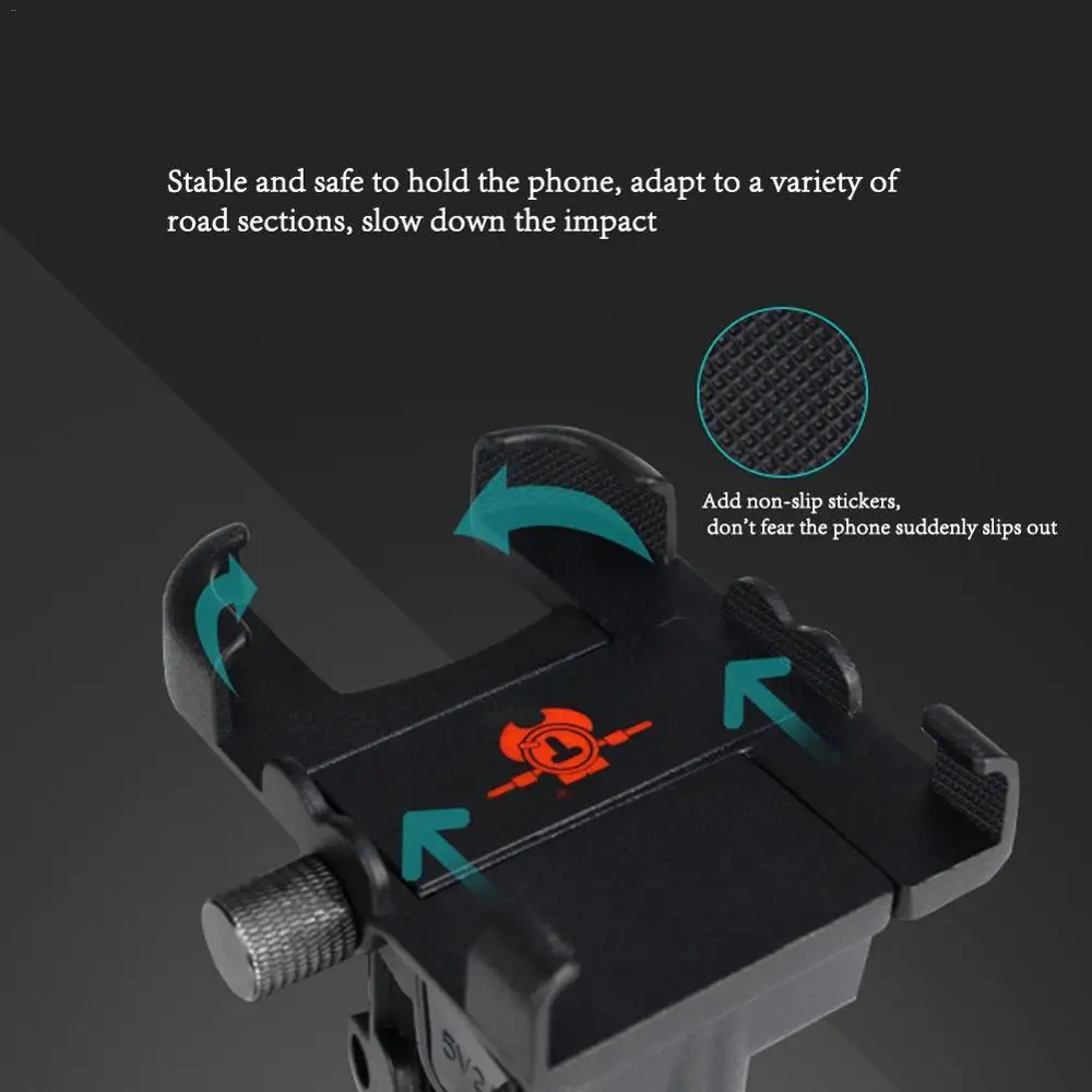 Мотоциклетный перезаряжаемый держатель для телефона из алюминиевого сплава 2 а