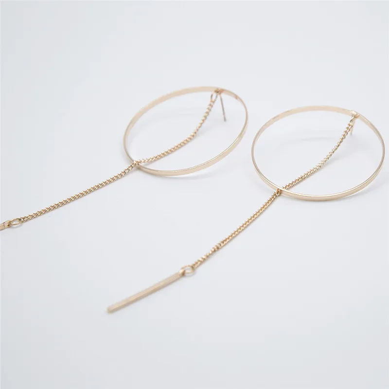 Женские серьги капельки с геометрическим рисунком большие круглые в стиле панк