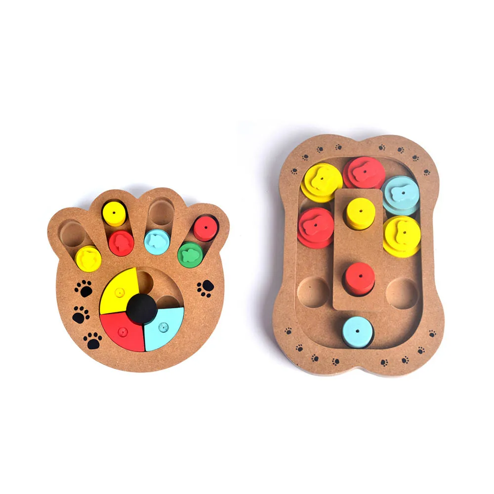 Обучающие игрушки IQ для домашних питомцев обучающие кормления лапы головоломки