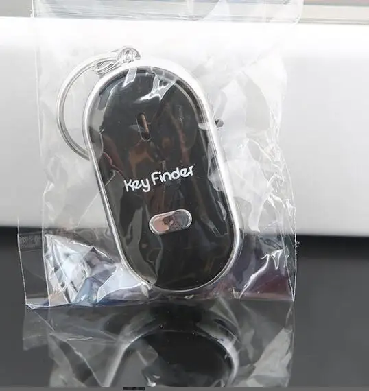 Wireless Whistle Key Finder Keychain For Women Men Anti-Lost Device Keyrings Electronic Anti-Theft Ellipse Plastic Key Search