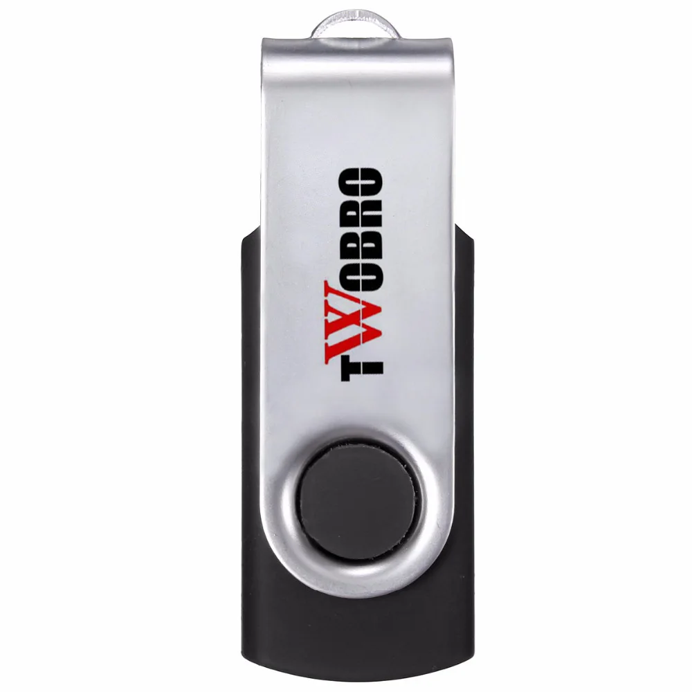 Twobro многоцветный вращающийся флешки 16 ГБ 32 64 USB флешка 2 0 8 4 1 ключ кулон накопитель
