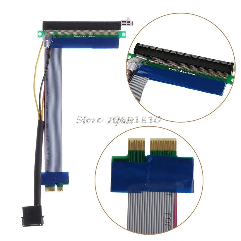 PCI E 1x к 16x питанию Express расширитель переходника карта гибкий кабель оптовая