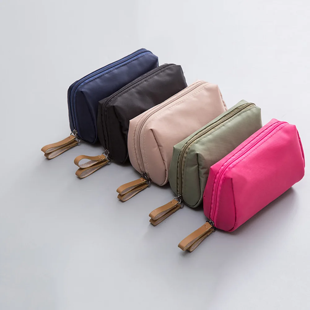 Женская нейлоновая косметичка маленький органайзер для макияжа сумки хранения