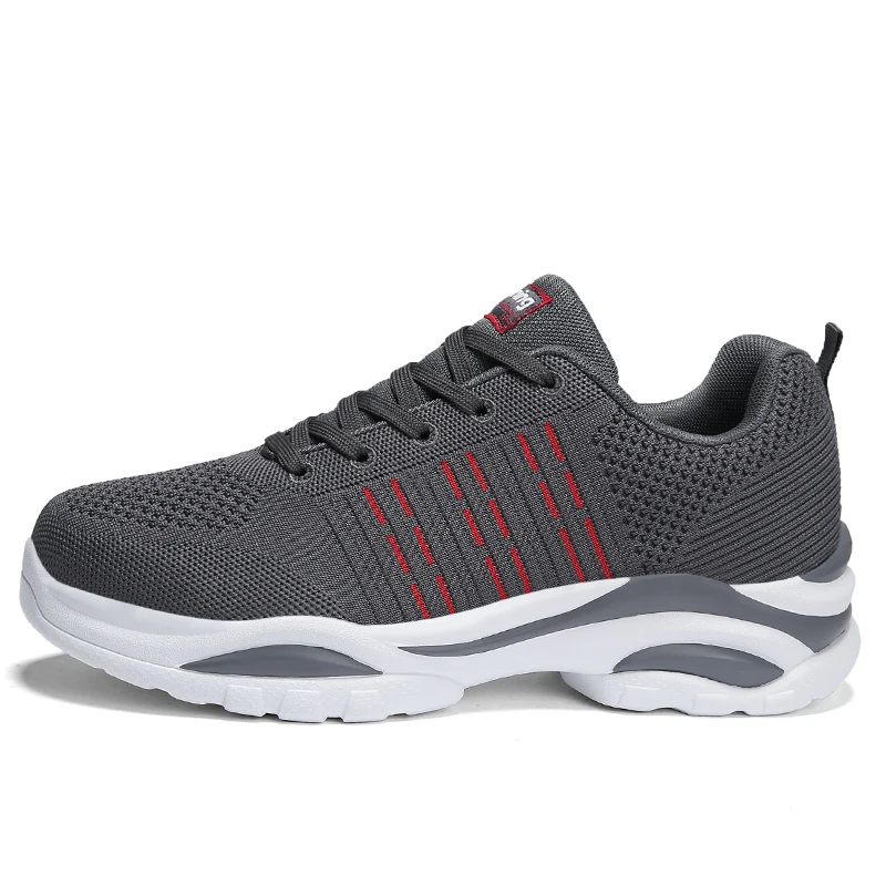 Golden Sapling Light Weight Sneakers Men Cushioning Breathable Summer Men's Sport Shoes Classics Retro Trainers Tennis Shoes Man - Цвет: Серый