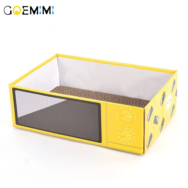 Новый кошачий бумажный домик милая кровать с принтом для кошек щенков складной