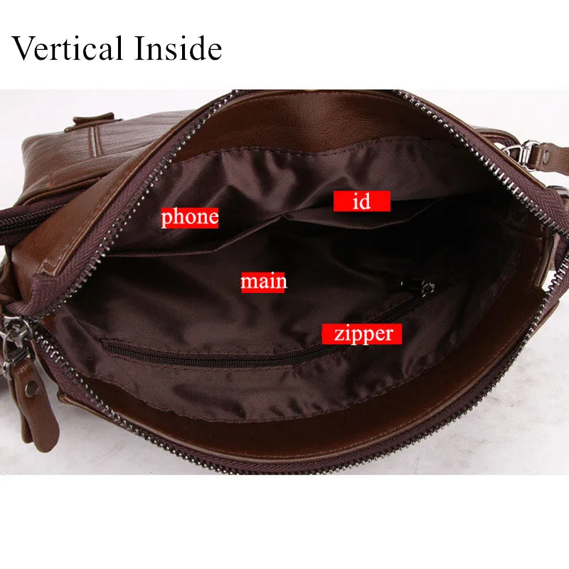 Новый бренд для мужчин's кожаные сумочки Винтаж Crossbody сумка мужчин 2018 почтальон