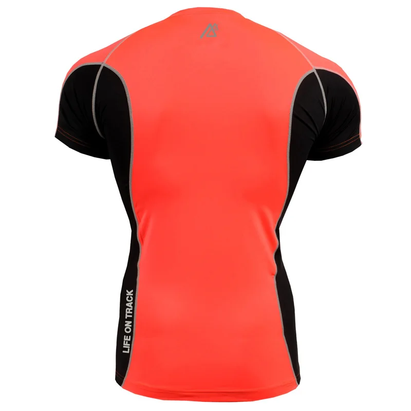 Летняя многофункциональная футболка для бега мужские компрессионные облегающие