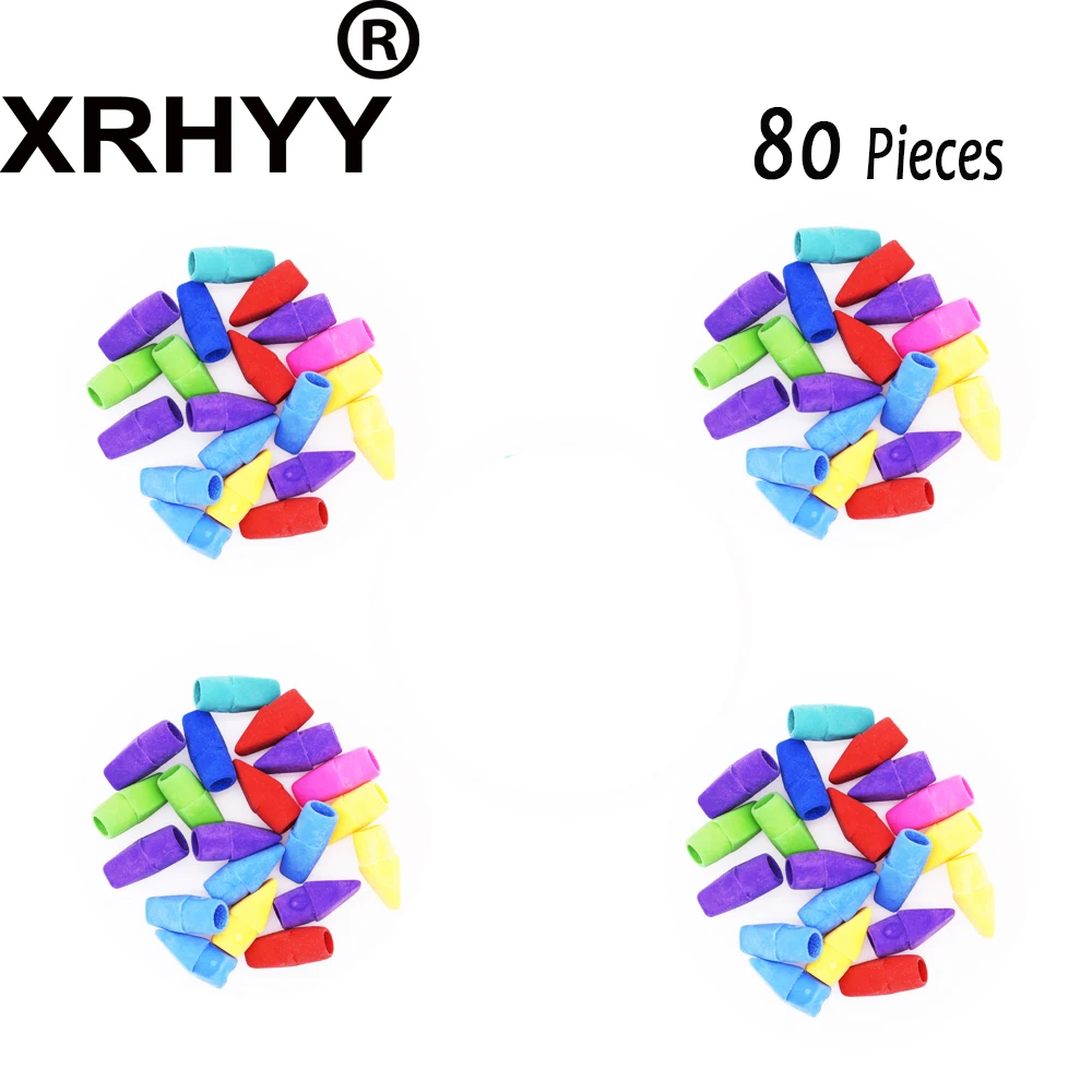 Top Eraser Caps Chisel Shape Pencil Eraser Toppers Arrowhead