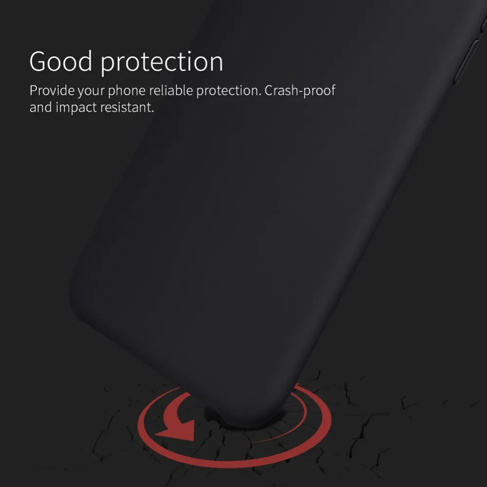 Защитный чехол Nillkin Flex Pure для iphone x тонкий мягкий жидкий силиконовый резиновый