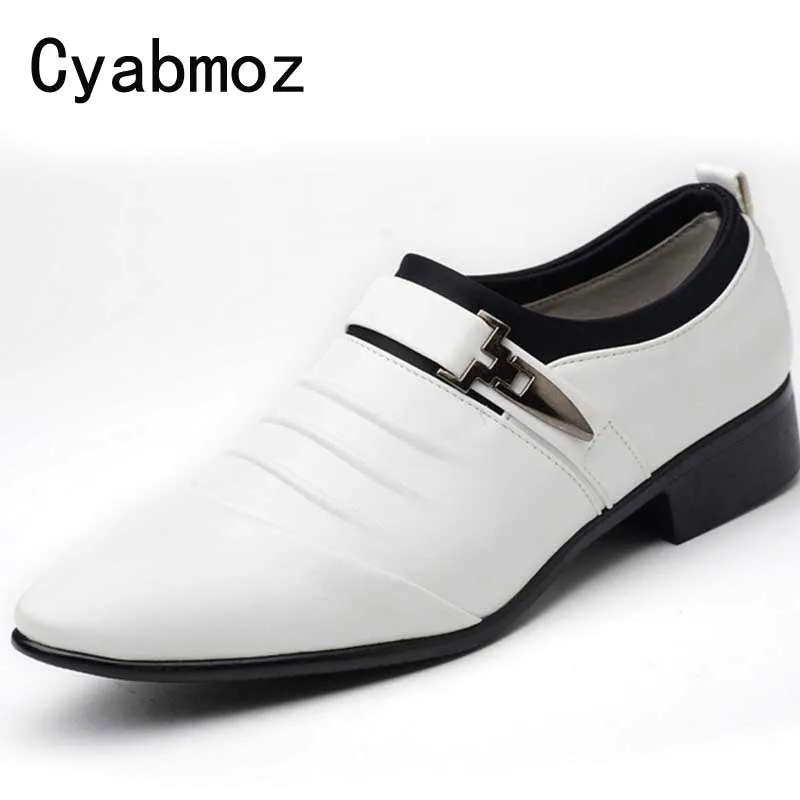 

Мокасины мужские Cyabmoz, кожаные, без застежки, с металлической пряжкой, большого размера 48