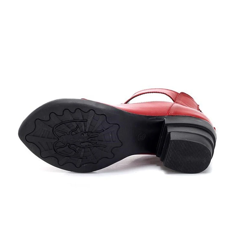 Cuculus обувь из натуральной кожи Женские туфли лодочки на высоком каблуке 2021 Новая