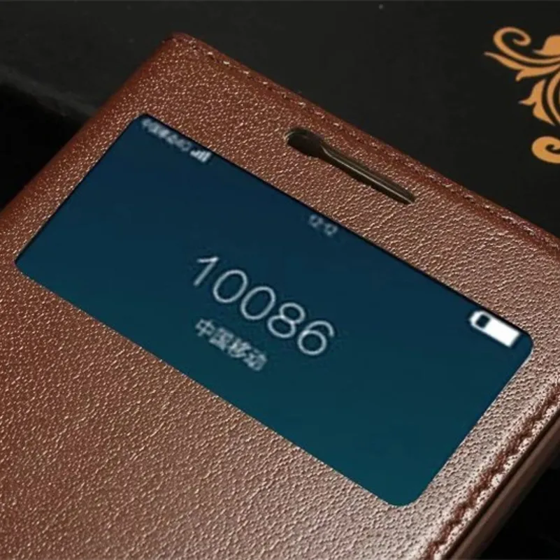 Чехлы для телефона OPPO R9 чехол из натуральной воловьей кожи с окошком и текстурой