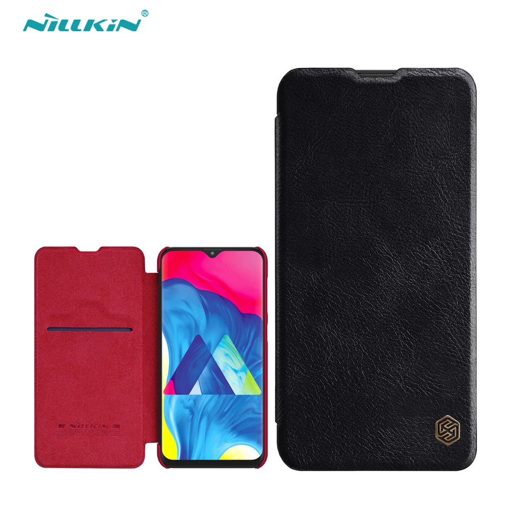 Чехол с откидной крышкой для Samsung Galaxy M20 чехол Nillkin Qin из искусственной кожи