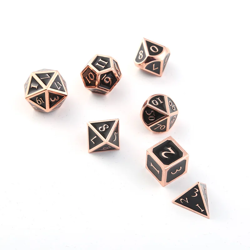 Креативные dnd металлические игральные кости реквизит для ролевых игр