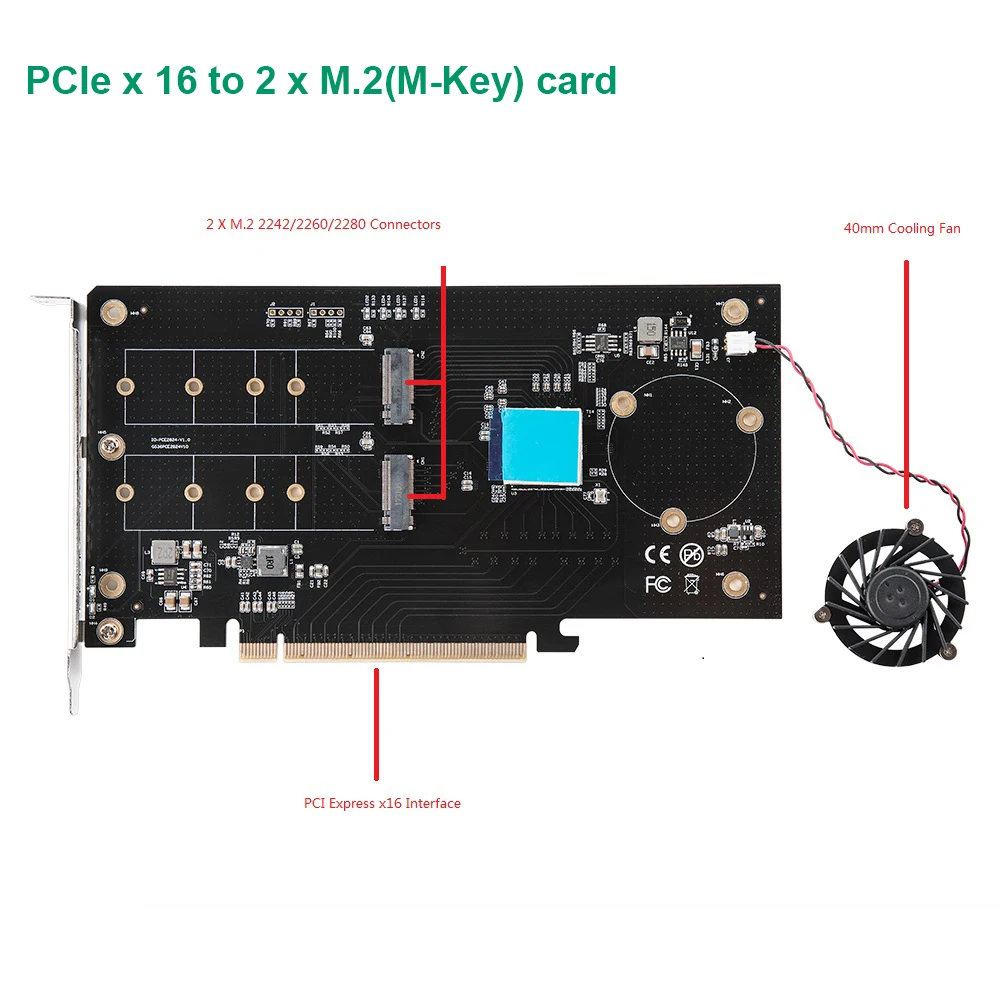 Двойной M.2 NVMe порты к PCI Express 3 0x16 V образным вырезом шерсть трикотажный Райзер