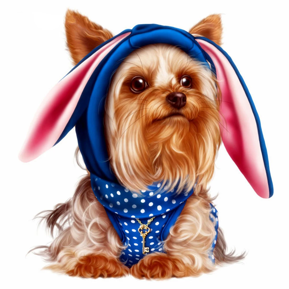 Камни в форме ромба дрель алмазов картина собака животное 5d Сделай Сам Алмазная