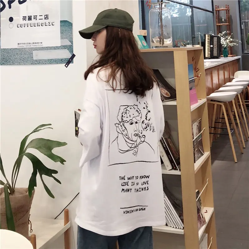 Рубашка Ван Гога хипстерская рубашка смешная футболка для художника подарок