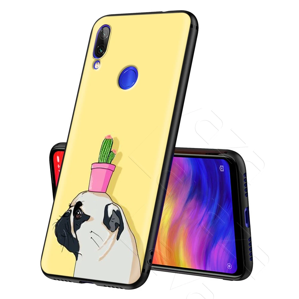 Animal Cute Pug Dog Case for Xiaomi Redmi Note 8 9 9SK30 Pro MI MAX 3 6 SE A1 A2 A3 10 Lite Plus 8A F1 |