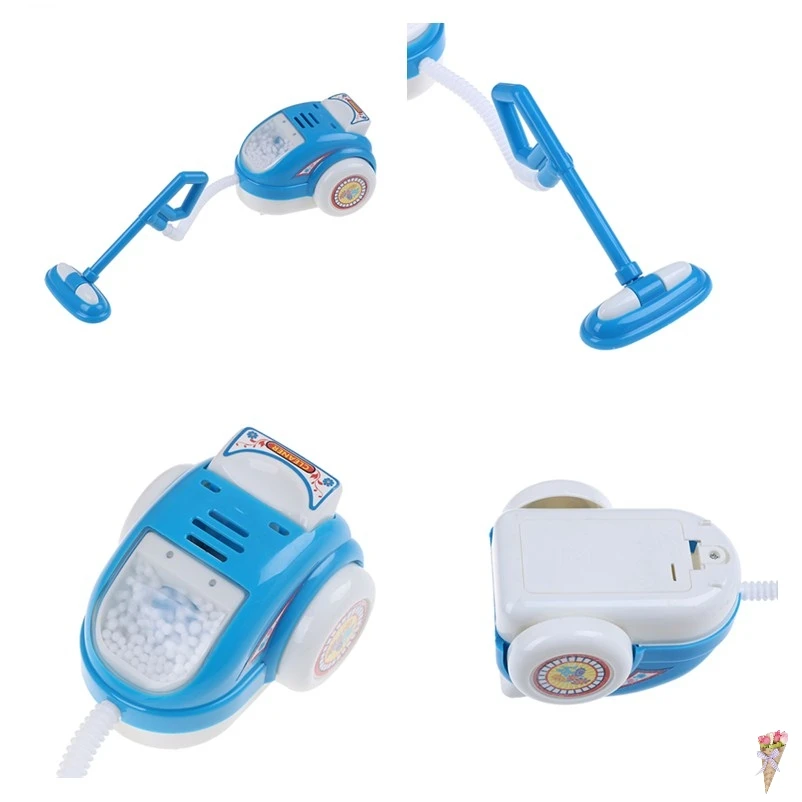 Blue Mini Household Pretend Play Kitchen Children Toys Vacuum Cleaner Educational Appliances For Kid Toy 9 x 7.5 7 cm | Игрушки и хобби