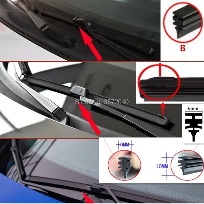 Free shipping Car Windshield wipers blade Rubber strip for Mercedes-Benz AMG W203 W205 W204 W210 W211 W212 car Wiper accessories |