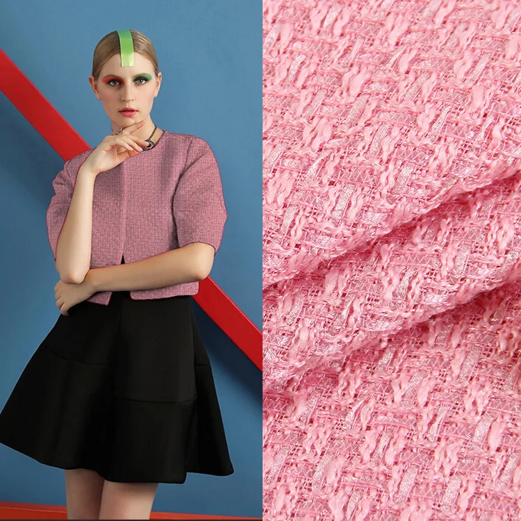Трикотажное твидовое осенне-зимнее модное женское пальто fabric-273gsm | Дом и сад