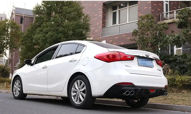 Для 2013- KIA K3 Forte диффузор заднего бампера защитные бамперы для Forte K3 обвес бампера задний спойлер