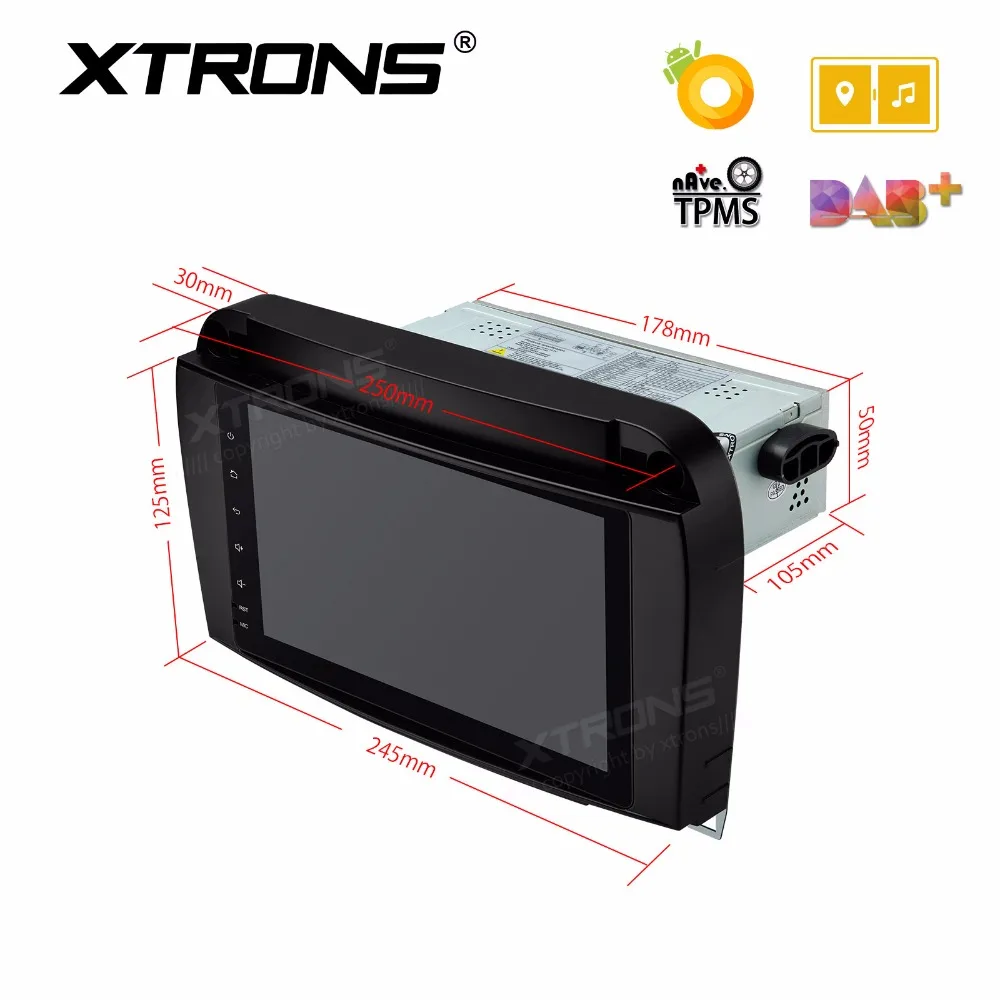 XTRONS 8&quot Radio Android 8.0 Octa Core Car NO DVD Player GPS DAB+ for Mercedes Benz W220 S280 S320 S350 S400 S430 S500 1998-2005 |