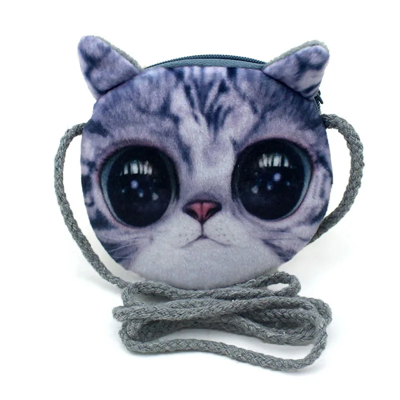 Кошелек ALIEME для мелочи с 3D рисунком милая миниатюрная сумочка кошкой детский