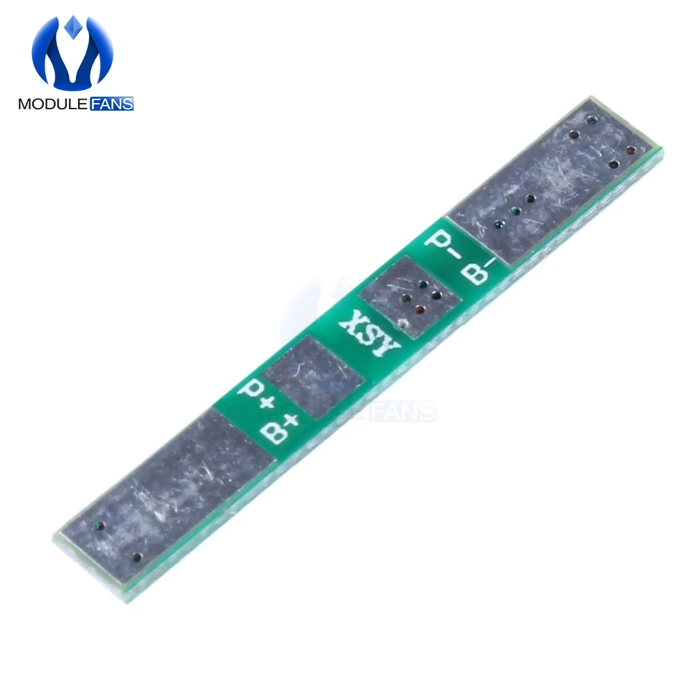 5 шт. DC CC CV 1S модуль защиты литиевой батареи BMS PCM PCB полимер над разрядом заряда литий-ионная Защитная плата 3,7 в 2.5A