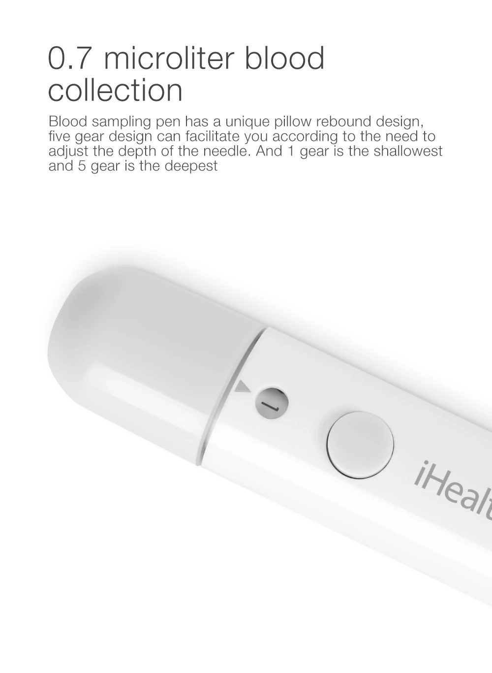Xiaomi Mijia IHealth глюкометр тест-полоски Lancets 5S быстрый тест ing умный глюкометр с ЖК-подсветкой