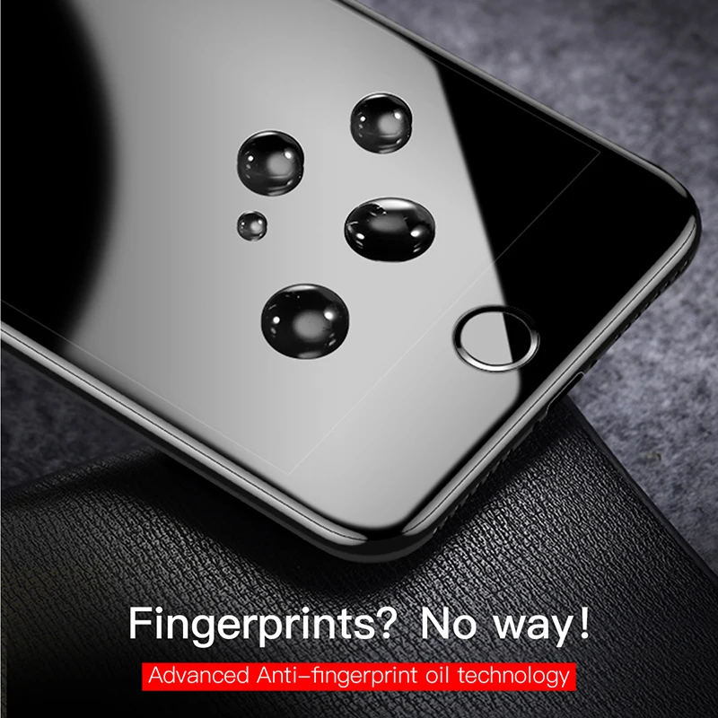 5D защита экрана Baseus для iPhone 7 8 закаленное стекло на весь экран с защитой от синего