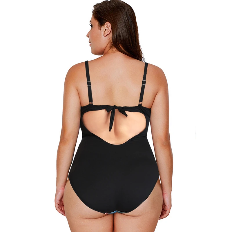 Большой размер сексуальный женский цельный купальник Приморский пляжный боди