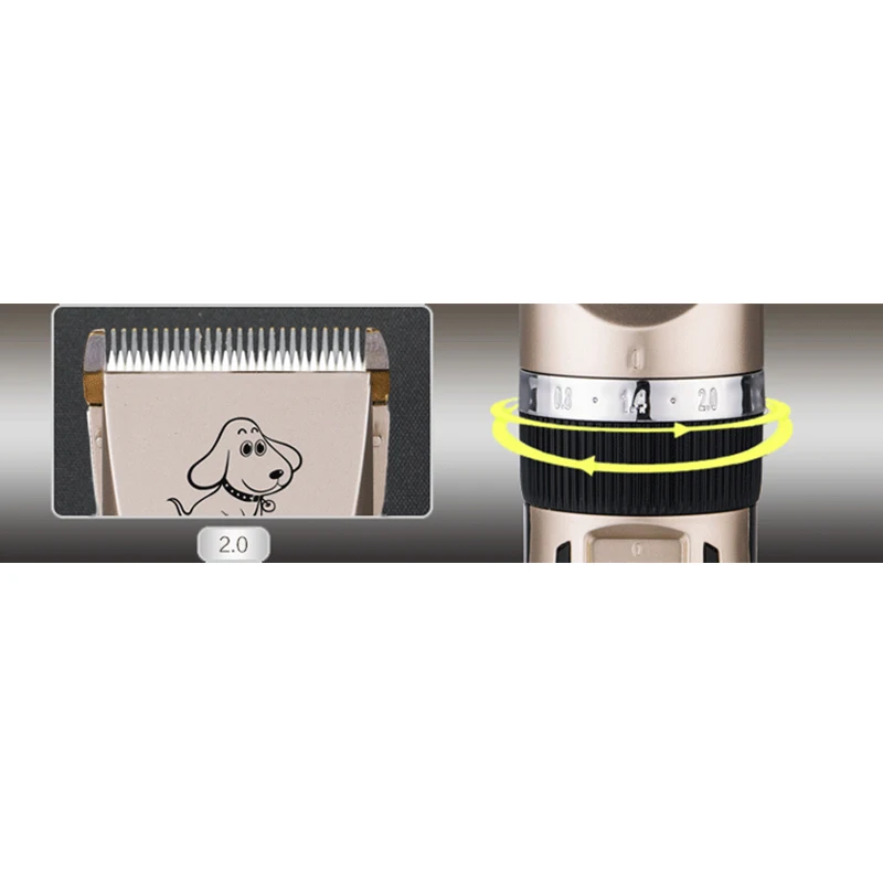 Перезаряжаемая машинка для стрижки животных Триммер кошек собак мощная фрезы