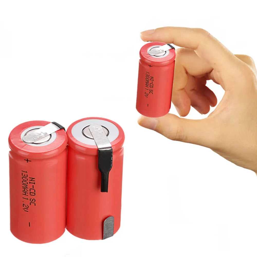 6 pcs SC 1300mah 1.2v battery NICD rechargeable batteries for makita bosch B&ampD Hitachi metabo dewalt power tools | Электроника