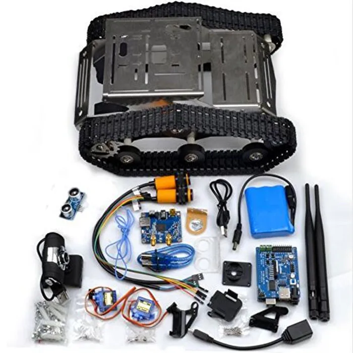 Беспроводной Wi-Fi Робот Автомобильный Комплект для Arduino/Hd Камера Ds Образования