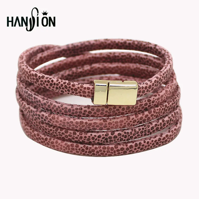 Новые модные 5-слойные кожаные браслеты и очаровательный браслет ручной работы