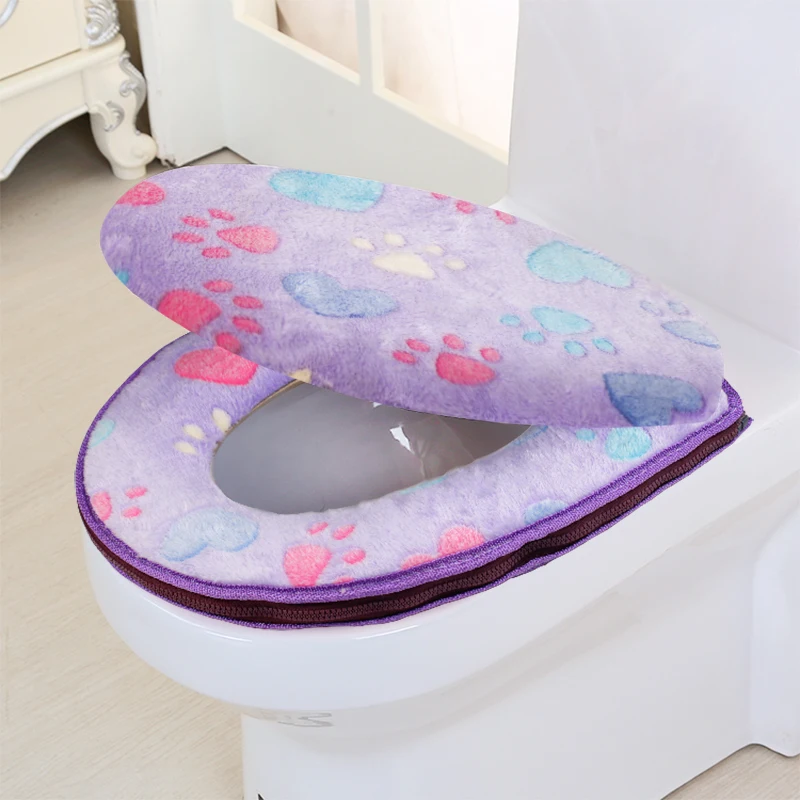 Аксессуары для ванной комнаты зимний чехол сиденья унитаза теплый хлопковый