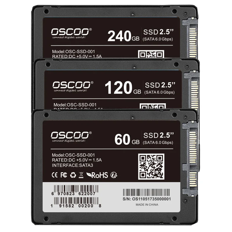 OSCOO SSD жесткий диск твердотельные диски внутренний 2 5 дюймов SATA III HDD HD для ноутбука