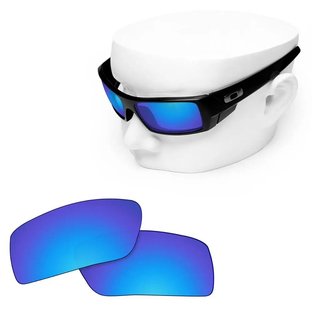 

OOWLIT Polarized Replacement Lenses of Blue Mirror for-Oakley Gascan Sunglasses