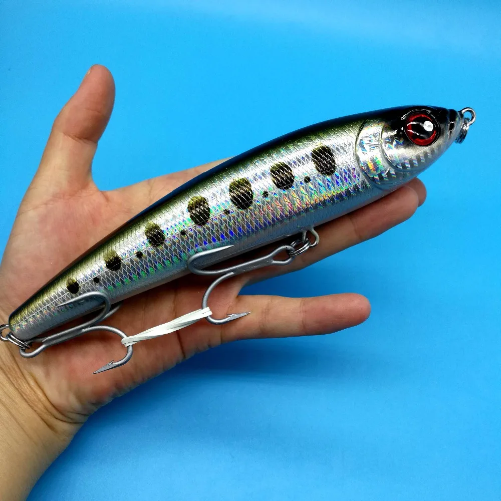 NOEBY 1 шт./лот большая приманка для рыбалки карандаш 145 г/98 г/70 г 8 цветов 3D Глаза лодка тролли оседающая на дно приманка hardlure