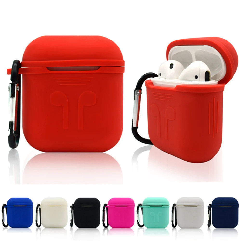 Мягкий силиконовый чехол для наушников Airpods защитный ударопрочный