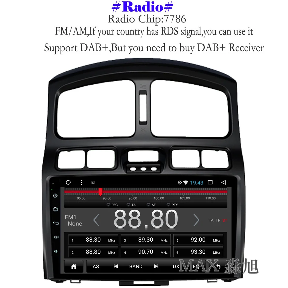Макс Android 8 1 автомобильный dvd-плеер для HAWTAI Santa Fe автомобильное радио RDS WiFi SWC GPS