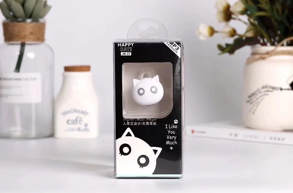 Кошка голова Вставить карты мультфильм милый стиль MP3 новый экран Спортивные