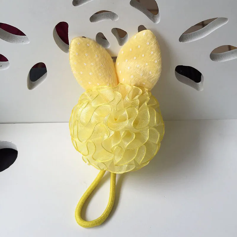 Женские корейские кольца для волос 2 шт. 10 цветов модные цветочные розы кроличьи