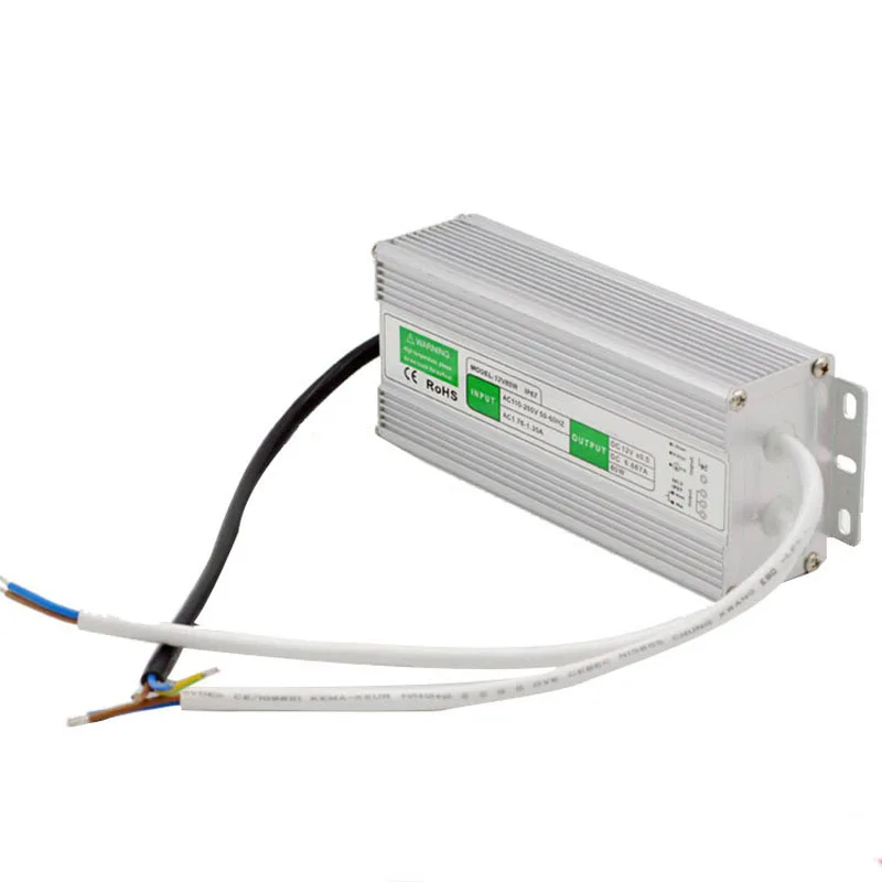 DC 12V/24V 10w/15w/20w/25w/30w/36w/45w/50w/60w/80w/100w/120W/150W светодиодный трансформатор адаптер питания